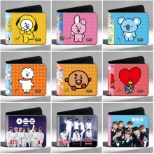 BTS BT21 star 3D wallet purse