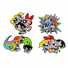 The Powerpuff Girls Alloy Enamel Badges Brooch Pin...