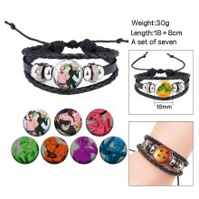Dandadan changeable pattern bracelets set