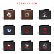 Berserk anime wallet purse