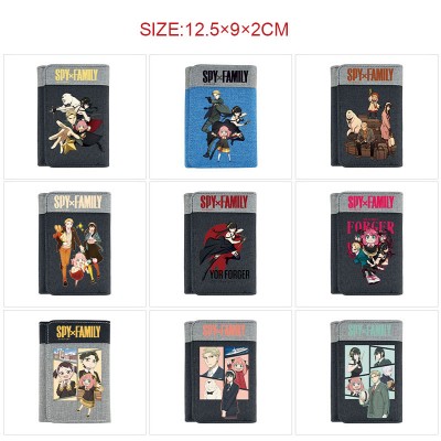 SPY x FAMILY anime Three Fold Button Wallet Purse