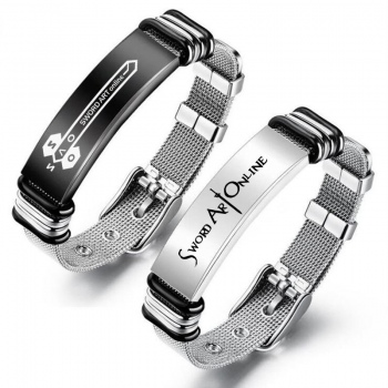 Sword Art Online anime Stainless Steel Bracelets