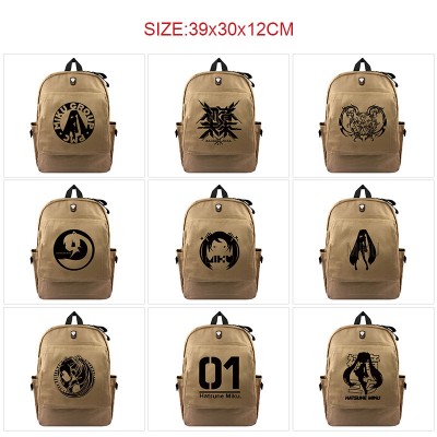 Hatsune Miku anime canvas backpack bags