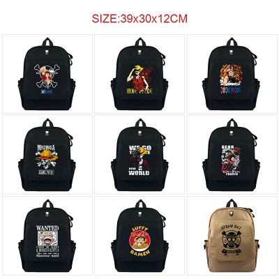 One Piece anime canvas backpack bags