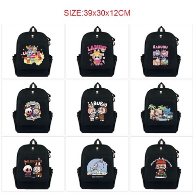 Labubu anime canvas backpack bags