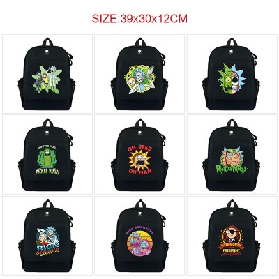 Rick and Morty anime canvas backpack bags