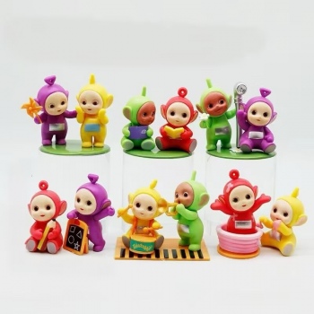 12pcs/set 7cm Teletubbies anime figures(OPP bag)