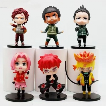 6pcs/set Naruto anime figures(OPP bag)