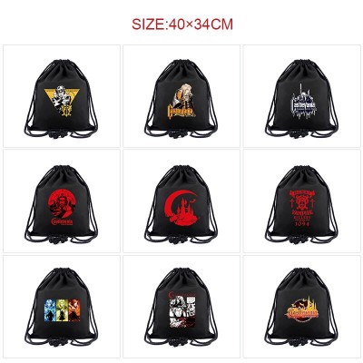 Castlevania anime drawstring backpack bag