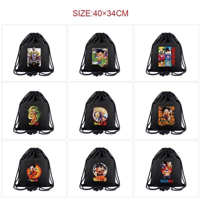 Dragon Ball anime drawstring backpack bag