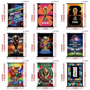 2026 Football FIFA World Cup wall scroll wallscrolls