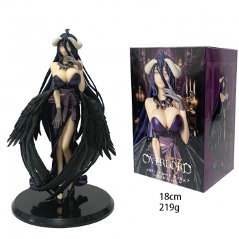 18cm Overlord Albedo black dress anime figure