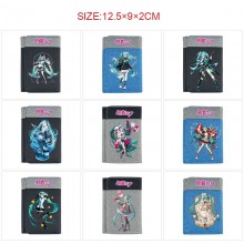 Hatsune Miku anime Three Fold Button Wallet Purse