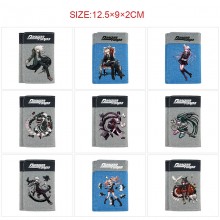 Dangan Ronpa anime Three Fold Button Wallet Purse
