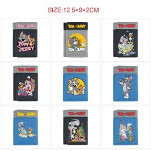 Tom and Jerry cat Three Fold Button Wallet Purse