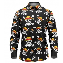 One Piece Demon Slayer 3D Printed Long Sleeve Shir...