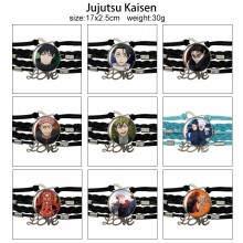 Jujutsu Kaisen anime braided gemstone bracelet hand chain
