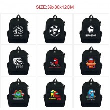 AMONG US game canvas backpack bags