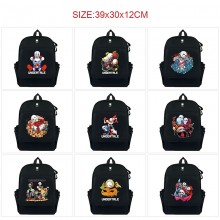 Undertale game canvas backpack bags