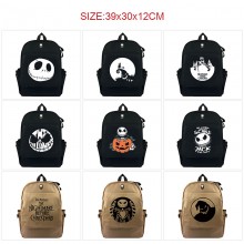 The Nightmare Before Christmas canvas backpack bags