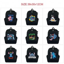 Stitch anime canvas backpack bags