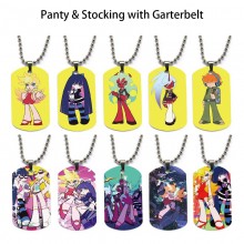 Panty & Stocking with Garterbelt dog tag military army necklace