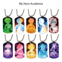 My Hero Academia dog tag military army necklace