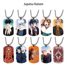 Jujutsu Kaisen dog tag military army necklace