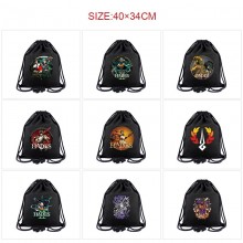 Hades anime drawstring backpack bag