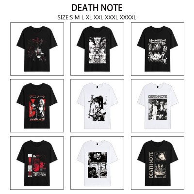 Death Note anime summer short sleeve cotton t-shirts