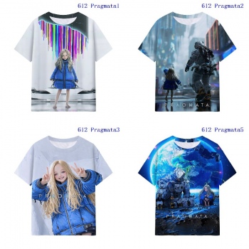 Pragmata anime milk silk fabric t-shirts