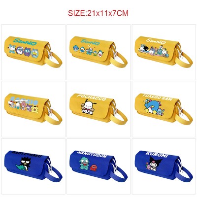 Sanrio Melody kitty Cinnamoroll Kuromi canvas pen case pencil bags