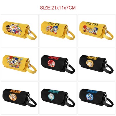 Sonic the Hedgehog anime canvas pen case pencil bags