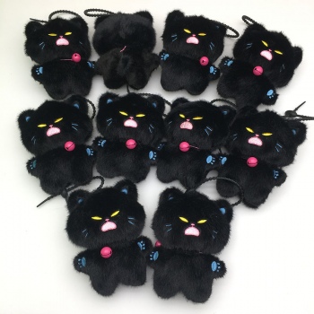 14cm Demon Black Cat plush dolls set(10pcs a set)