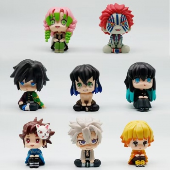 10cm Demon Slayer sitting anime figures(OPP bag)