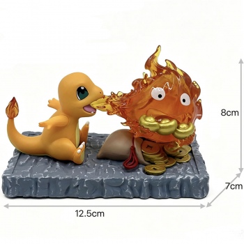 12.5cm Pokemon Charmander Charizard Calcifer figures(can lightable)
