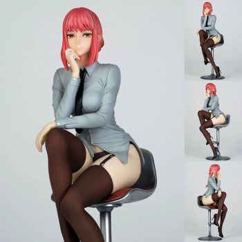 25cm Chainsaw Man Makima sitting anime figure