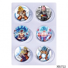 25mm Dragon Ball Mini Capsule Badge Brooch Beans 6pcs