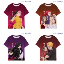 Daemons of the Shadow Realm anime milk silk fabric t-shirts