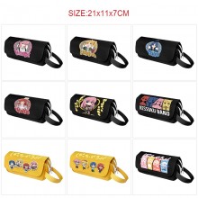 Bocchi The Rock anime canvas pen case pencil bags