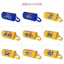 Stitch anime canvas pen case pencil bags