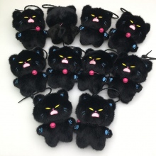 14cm Demon Black Cat plush dolls set(10pcs a set)