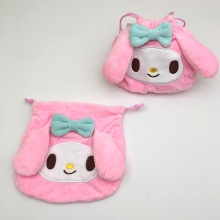 16cm My Melody plush pouch drawstring bag coin pur...