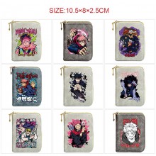 Jujutsu Kaisen Zipper Short Wallet Card Holder Pack