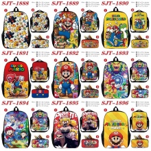 Super Mario anime nylon backpack bag shoulder pencil case