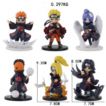 6pcs/set 8.5cm Naruto anime figures(OPP bag)
