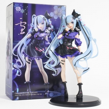 21cm Hatsune Miku Snow Miku x Kuromi Anime Figure
