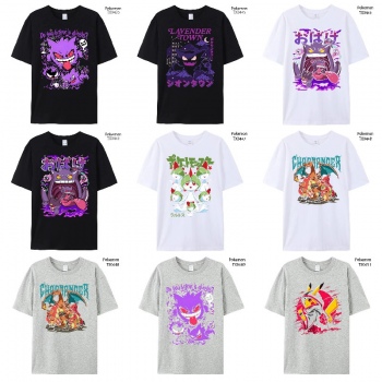 Pokemon anime short sleeve cotton t-shirt