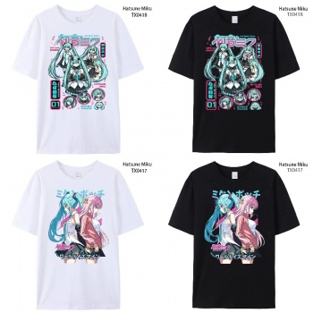 Hatsune Miku anime short sleeve cotton t-shirt
