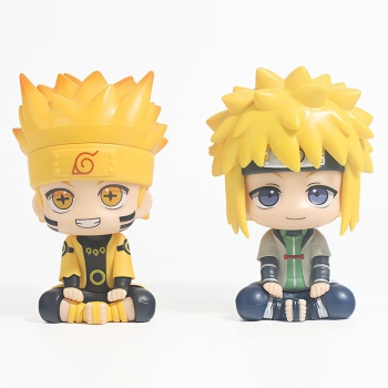 10.5cm Naruto Uzumaki Naruto Namikaze Minato sitting figure(OPP bag)